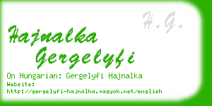 hajnalka gergelyfi business card